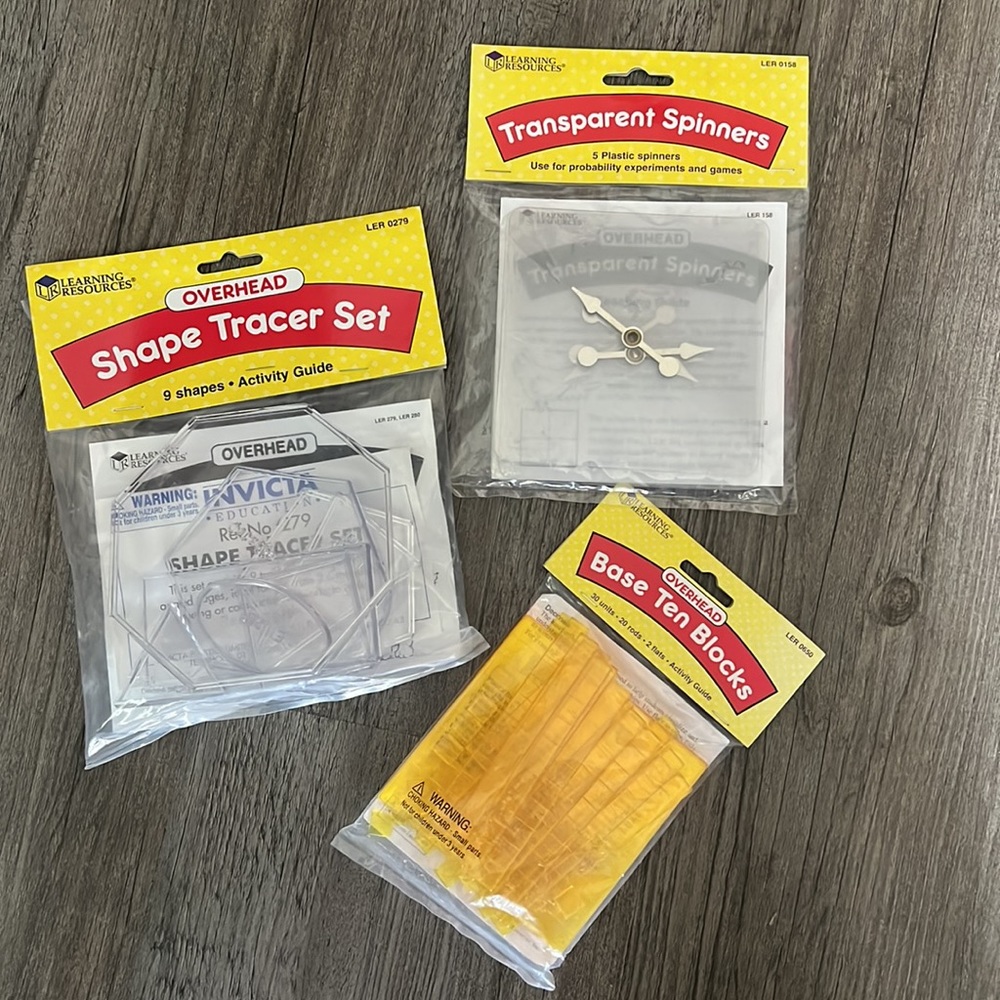 NWT learning resources overhead 3 sets
